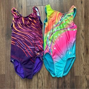 Colorful Gymnastics Leotards Set